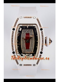 Reloj Richard Mille RM007 automático de cerámica blanca Superclon