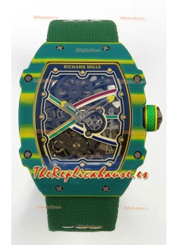 Richard Mille RM67-02 Verde NTPT 37 Gramos Movimiento clon CRMA7