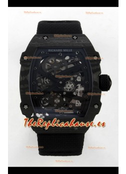Richard Mille RM67-02 Negro NTPT 37 Gramos Movimiento clon CRMA7