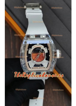 Reloj Richard Mille RM52-05 Pharrell Williams con caja de zafiros auténticos, réplica exacta de un reloj de pulsera