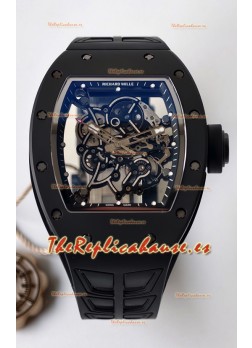 Reloj Richard Mille RM055 MVMNT con volante de inercia variable de cerámica negra con bisel interior negro, superclon