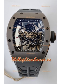 Reloj Richard Mille RM055 MVMNT con volante de inercia variable con caja de cerámica gris, superclon