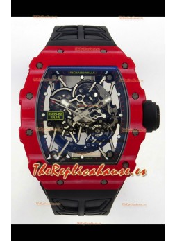 Reloj Richard Mille RM035-02 rojo NTPT, MVMNT con volante de inercia variable, Superclon