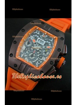 Richard Mille RM011 Edición Filipe Massa Carcasa de PVD Réplica Suiza