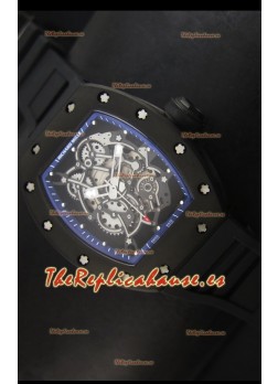 Richard Mille RM055 Bubba Watson Reloj Réplica Suizo Indicadores en Azul