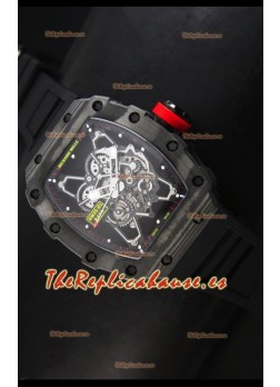 Richard Mille RM35-01 Edición Rafael Nadal, Reloj Réplica Suizo Indicadores en Negro