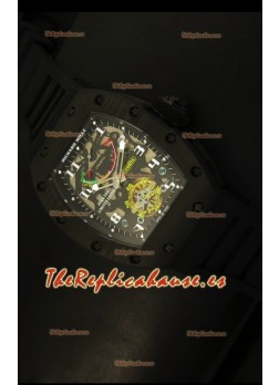 Richard Mille RM036 Jean Todt Forged Carbon Bezel Titanium Watch - Edición Todo en Negro