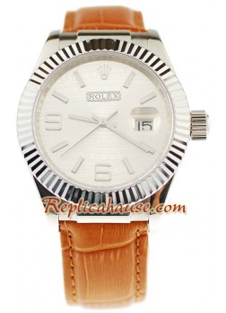 Rolex Datejust Leather Reloj Réplica