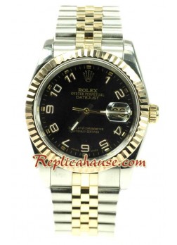 Rolex Datejust Dos Tonos Reloj Réplica