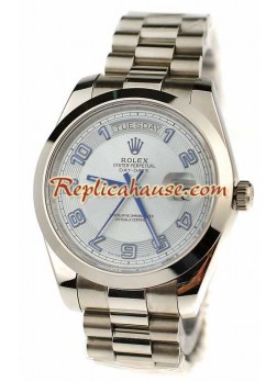 Rolex Réplica Day Date Silver Reloj Suizo