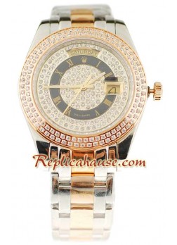 Rolex Réplica Day Date Dos Tonos Reloj