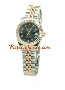 Rolex Réplica Datejust Reloj para Dama - Oro Rosa