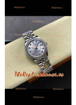 Reloj Rolex Superclon Datejust de 31 mm con esfera de acero y Jubilee Superclon