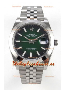 Reloj Rolex Datejust 126234 con esfera verde Jubilee, MVMNT con volante de inercia variable, superclon de 41 mm
