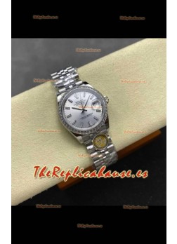 Reloj Rolex Superclon Datejust de 31 mm con esfera de acero y Jubilee Superclon