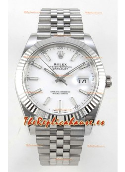 Reloj Datejust Superclon 126334 con esfera blanca, 41 mm, MVMNT con volante de inercia variable 3235