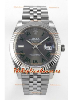 Reloj Datejust Superclon 126334 Wimbledon 41MM MVMNT con volante de inercia variable  3235