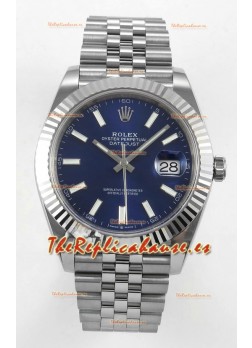 Reloj Datejust Superclon 126334 con esfera azul, 41 mm, MVMNT con volante de inercia variable 3235