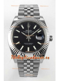 Reloj Datejust Superclon 126334 con esfera negra, 41 mm, MVMNT con volante de inercia variable 3235