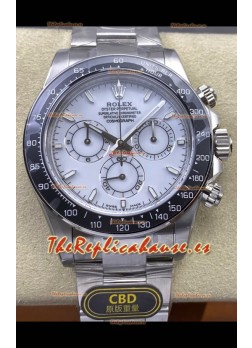 Reloj Rolex Daytona 126502 con esfera de esmalte blanco y MVMNT con volante de inercia variable, superclon