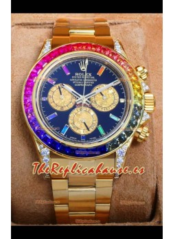Reloj Rolex Daytona 116568 Superclon de oro amarillo y esfera negra