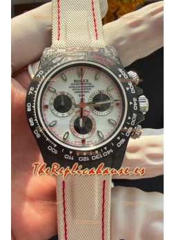 Reloj Rolex Daytona DiW Speedster de fibra de carbono negra con esfera blanca, superclon