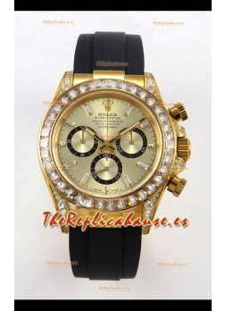 Reloj Rolex Daytona 126538 de oro amarillo, MVMNT con volante de inercia variable y esfera dorada, superclon