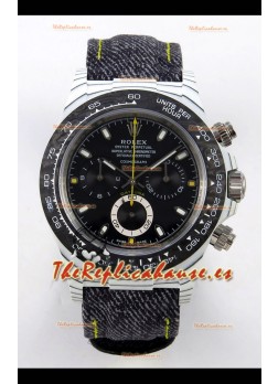 Reloj Rolex Daytona DiW blanco con esfera negra y carbono, superclon