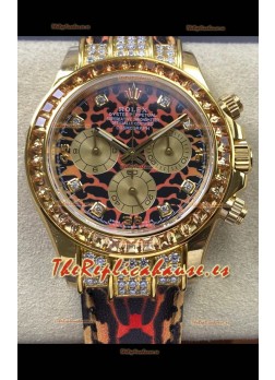 Reloj Rolex Daytona 116598 Leopardo Oro Amarillo Superclon