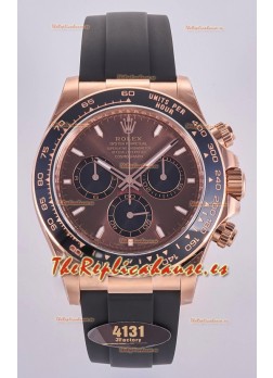 Reloj Rolex Daytona 126515 con esfera marrón, marcadores de bastón y MVMNT con volante de inercia variable, superclon