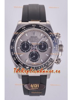 Reloj Rolex Daytona 126509 con esfera plateada, marcadores de bastón y MVMNT con volante de inercia variable, superclon