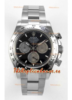 Reloj Rolex Daytona 126509 con esfera negra, marcadores de bastón y MVMNT con volante de inercia variable, superclon