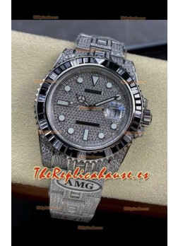 Reloj réplica suizo Rolex Submariner 116610 Iced Out Edition 1