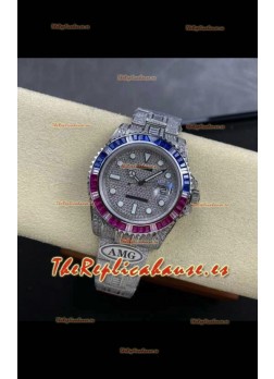 Reloj réplica suizo Rolex Submariner 116610 Iced Out Edition 2