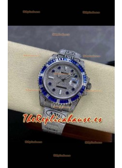Reloj réplica suizo Rolex Submariner 116610 Iced Out Edition 3