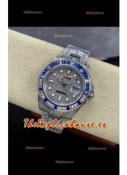 Reloj réplica suizo Rolex Submariner 116610 Iced Out Edition 4