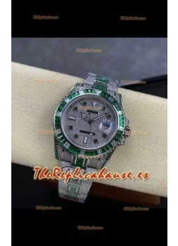 Reloj réplica suizo Rolex Submariner 116610 Iced Out Edition 6
