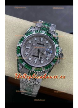 Reloj réplica suizo Rolex Submariner 116610 Iced Out Edition 7