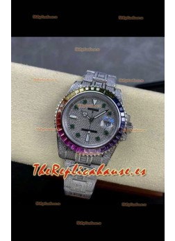 Reloj réplica suizo Rolex Submariner 116610 Iced Out Edition 10