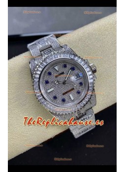 Reloj réplica suizo Rolex Submariner 116610 Iced Out Edition 11