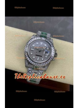 Reloj réplica suizo Rolex Submariner 116610 Iced Out Edition 14