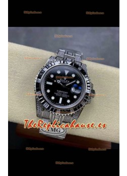 Reloj réplica suizo Rolex Submariner 116610 Iced Out Edition 15