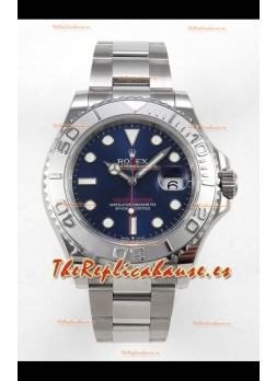 Reloj Rolex Yachtmaster de 40 mm con esfera azul, movimiento 3235, superclon con esfera azul