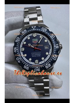 Reloj réplica japonés Tag Heuer Formula 1 con esfera azul y movimiento automático
