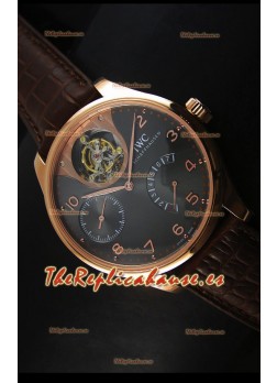 IWC IW504602 Portugieser Reloj de Oro Rosado en Dial Gris