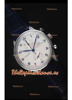 IWC Portuguese Reloj Replica Suizo Cronógrafo a Espejo 1:1 con Diamantes
