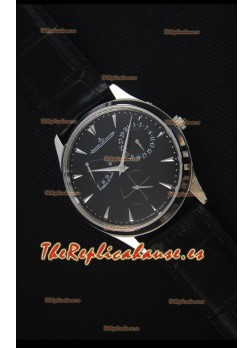 Jaeger-LeCoultre Master Ultra Thin Réserve De Marche Dial Negro Reloj Replica a Espejo 1:1