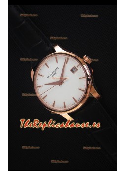 Patek Philippe #Ref 5227 Reloj Replica Suizo a Espejo 1:1 en Oro Amarillo Dial Blanco