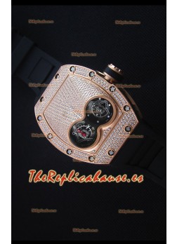 Richard Mille RM053 Tourbillon Pablo Mac Donough Reloj Replica Suizo Caja en Oro Rosado