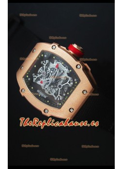 Richard Mille RM027 Tourbillon Edición Rafael Nadal Reloj Suizo en Oro Rosado de 18K
